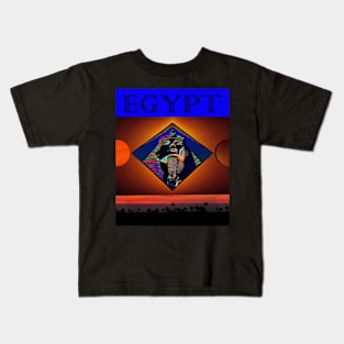 Egypt modern travel poster Kids T-Shirt